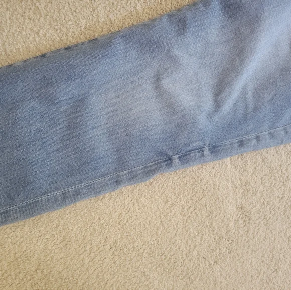 CAbi High Straight Light Wash Jeans Size 12 - Picture 14 of 16
